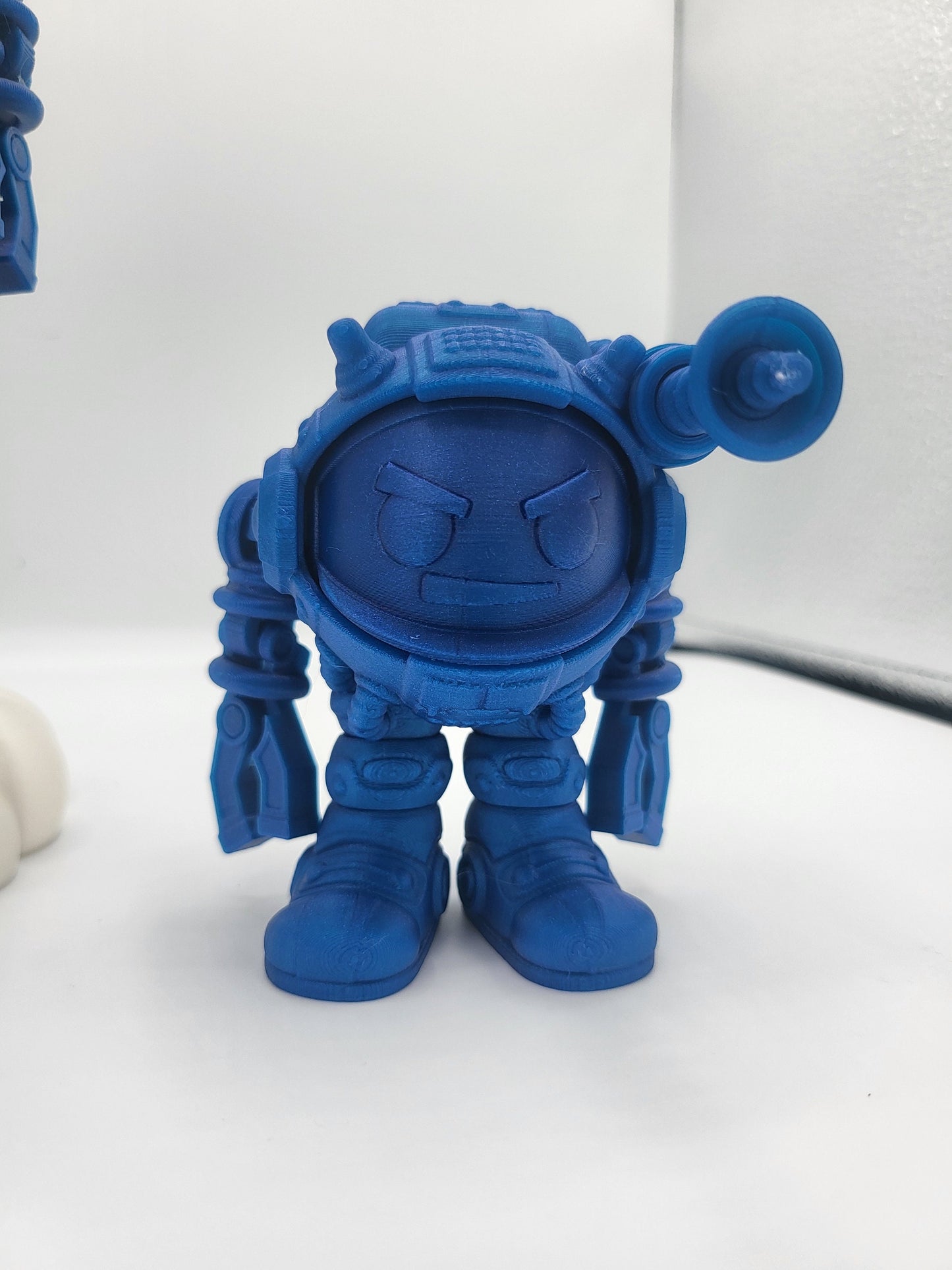 Flexi SpaceMoji Astronaut with Jetpack and Cloud Blast Off Stand | 3D Print