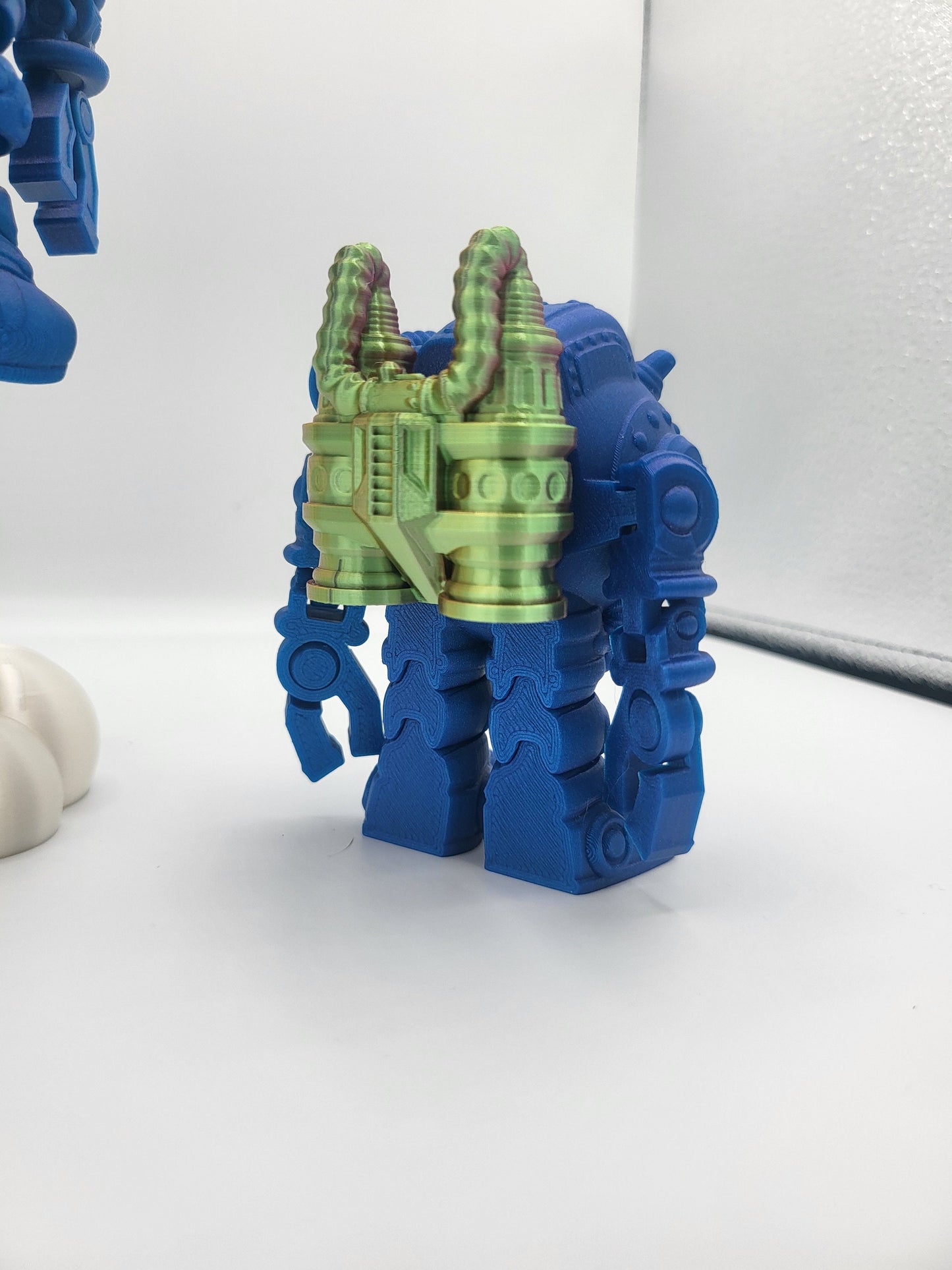 Flexi SpaceMoji Astronaut with Jetpack and Cloud Blast Off Stand | 3D Print