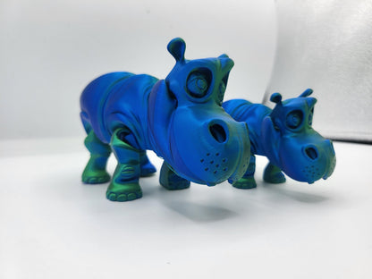 Silly Hippo Articulated 3D Print