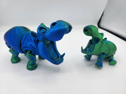Silly Hippo Articulated 3D Print