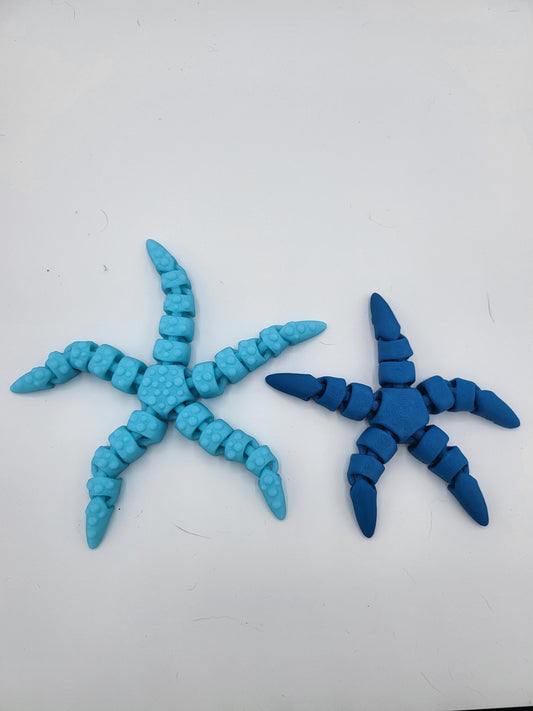 Small Starfish Articulated 3D Print - Two available styles