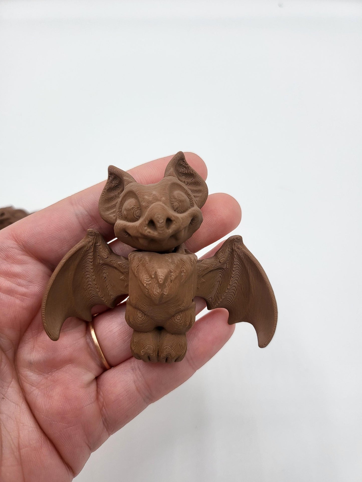 Mini bat keychain in multiple Halloween color options