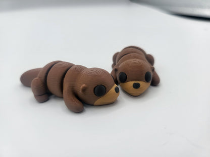 Baby Otter Articulated 3D Print