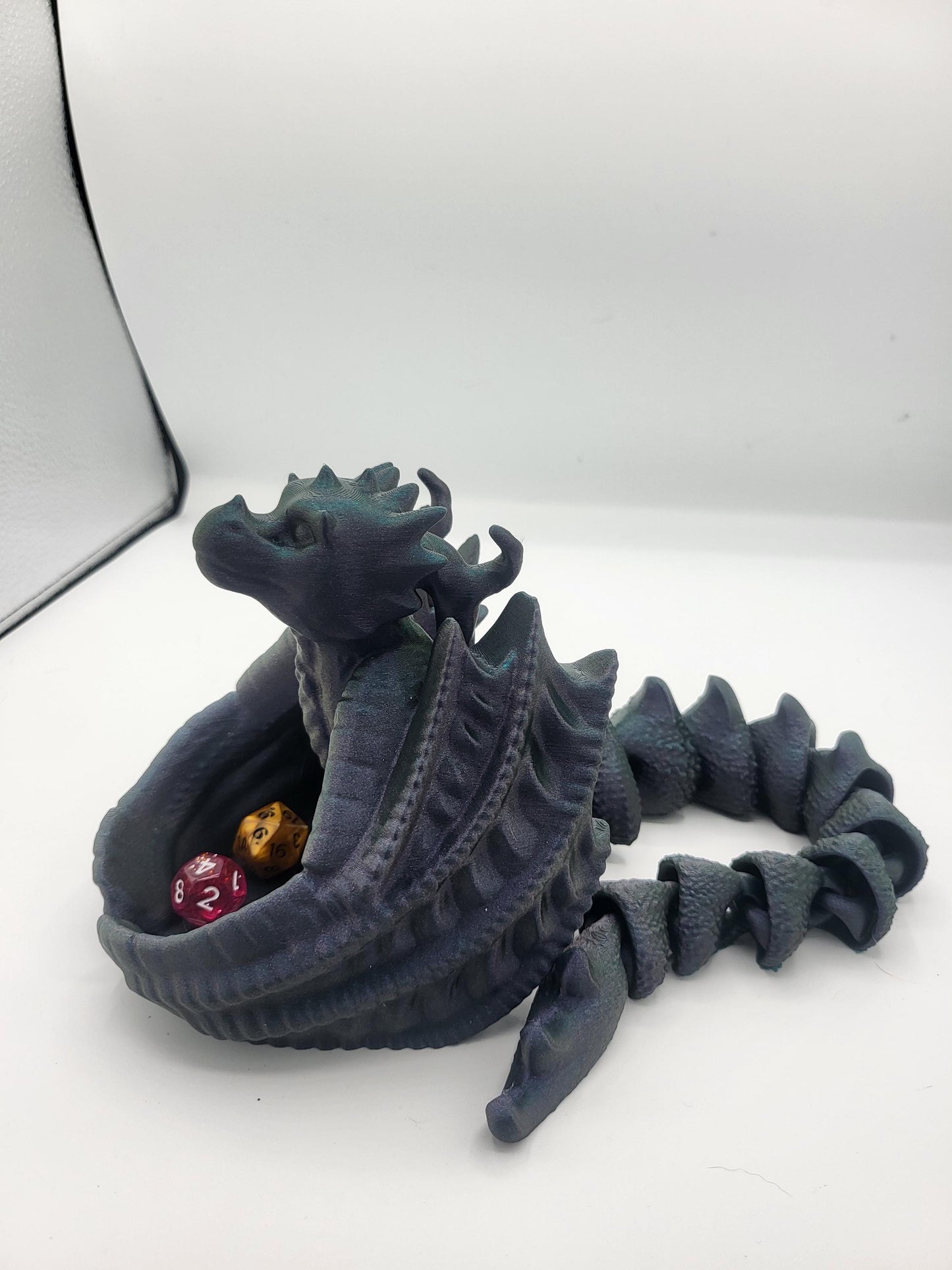 Wyvern Dice Tower with Flexi Tail | 3D Print
