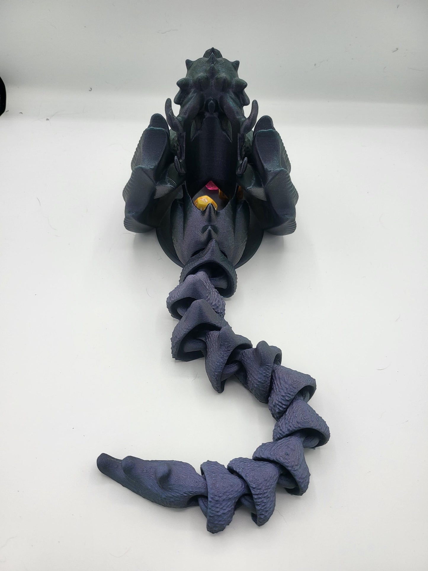 Wyvern Dice Tower with Flexi Tail | 3D Print