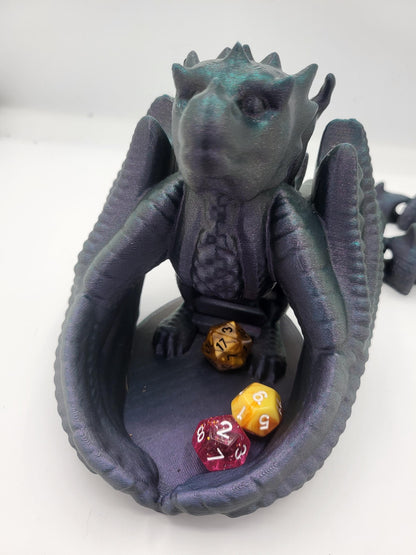 Wyvern Dice Tower with Flexi Tail | 3D Print