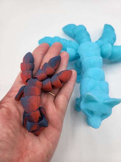 Kitsune Articulated Flexi Regular or Baby 3D Print | 3D Print