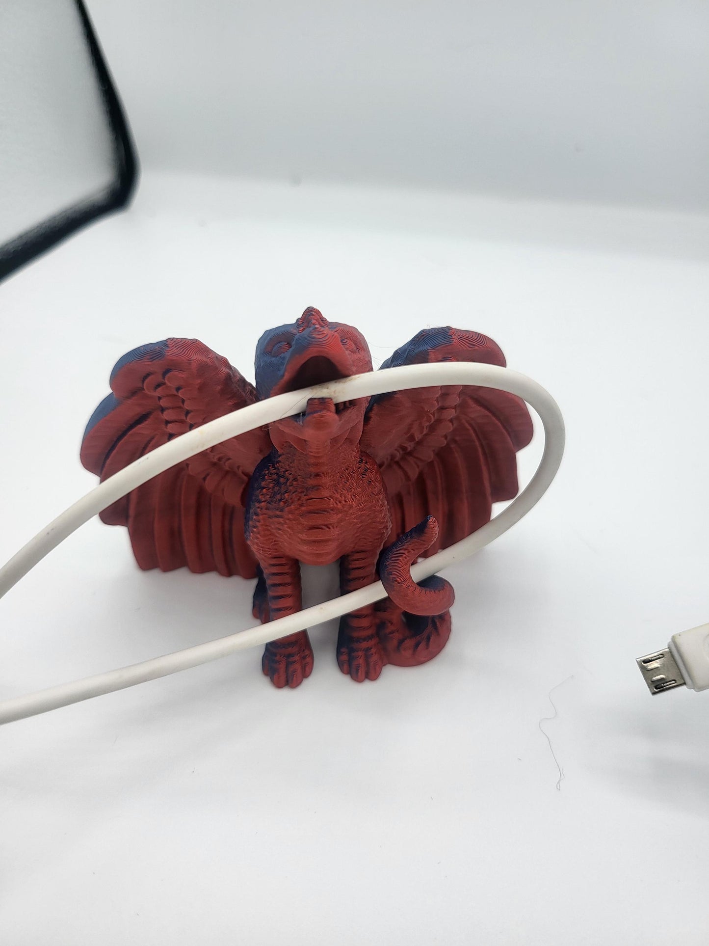 Dragon Phone Cord Holder 3D Print