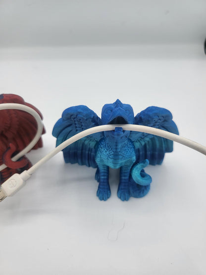 Dragon Phone Cord Holder 3D Print