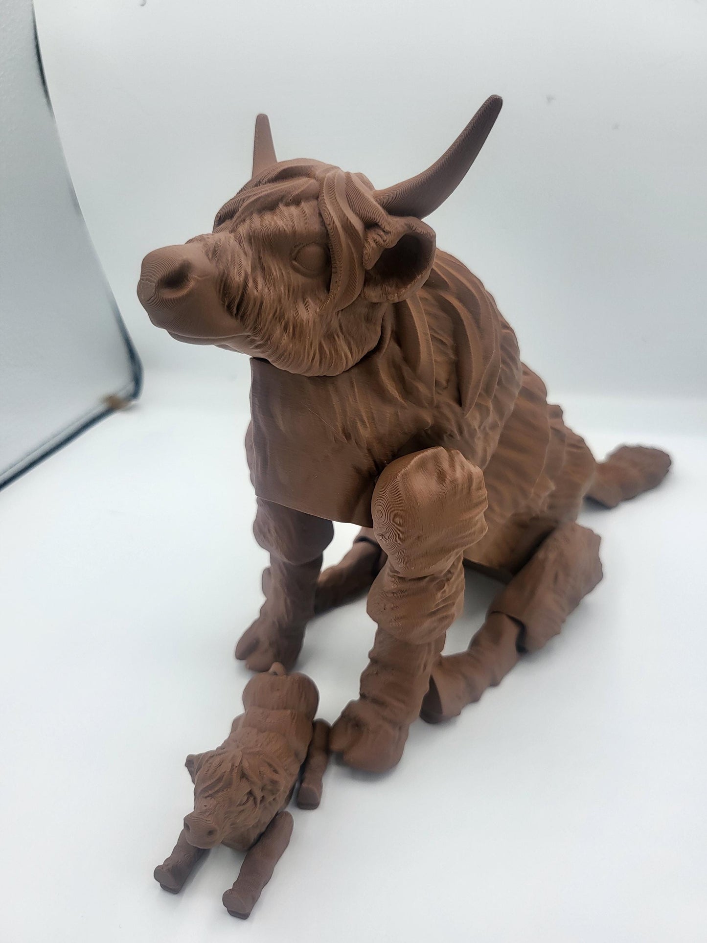 Highland Cow Articulated Flexi Regular or Baby (or adorable pair) | 3D Print