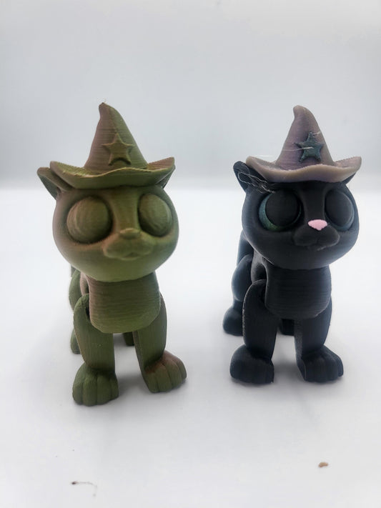 Witchy Cat Halloween Flexi 3D Print