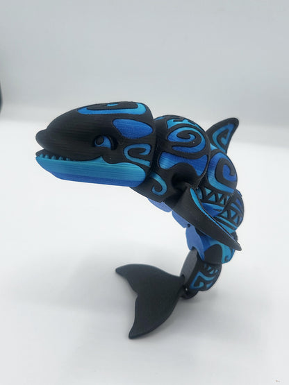 Tattooed Orca Articulated 3D Print