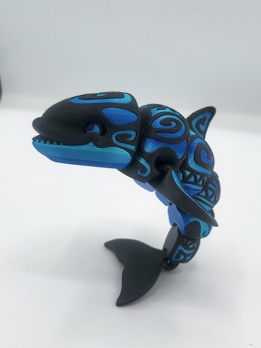 Tattooed Orca Articulated 3D Print