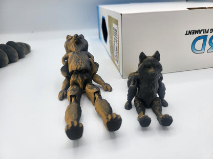 Werewolf Flexi Doll Articulated 3D Print - Available in Three Sizes