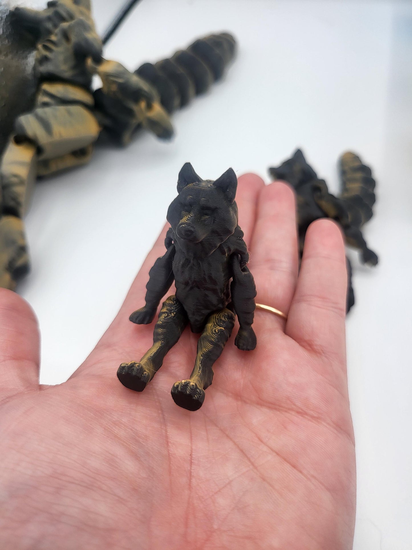 Werewolf Flexi Doll Articulated 3D Print - Available in Three Sizes
