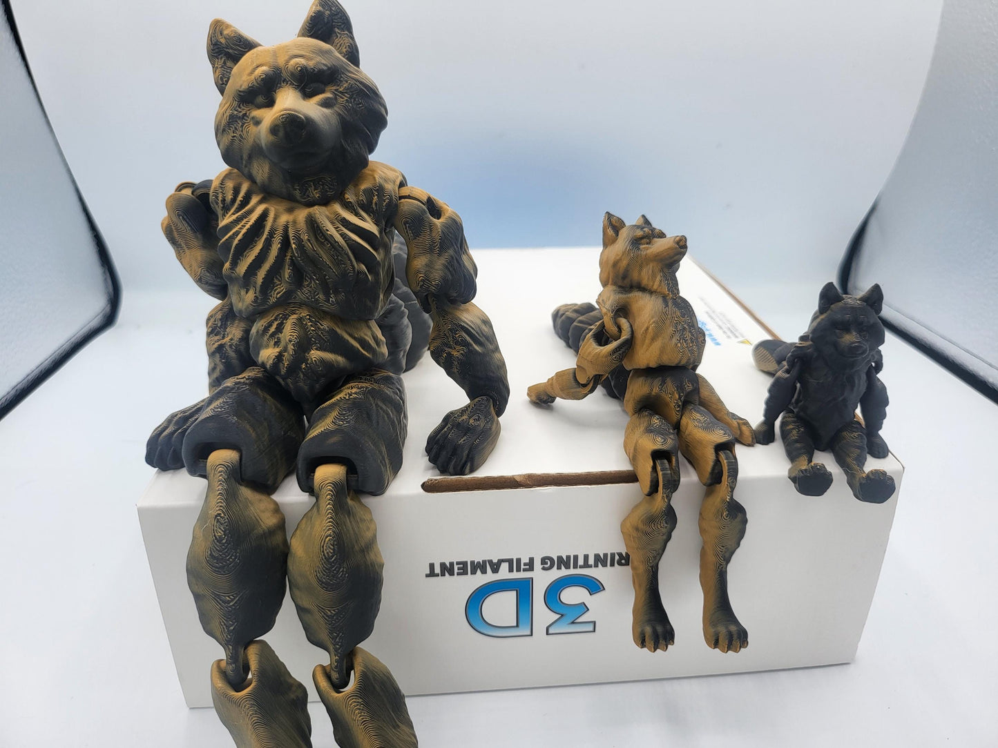 Werewolf Flexi Doll Articulated 3D Print - Available in Three Sizes