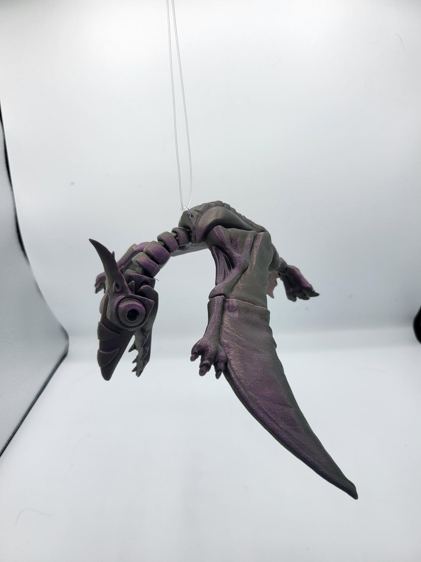 Pterodactyl Articulated Dinosaur 3D Print with Optional Holes to Hang Up