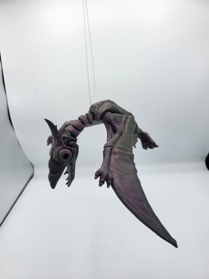 Pterodactyl Articulated Dinosaur 3D Print with Optional Holes to Hang Up
