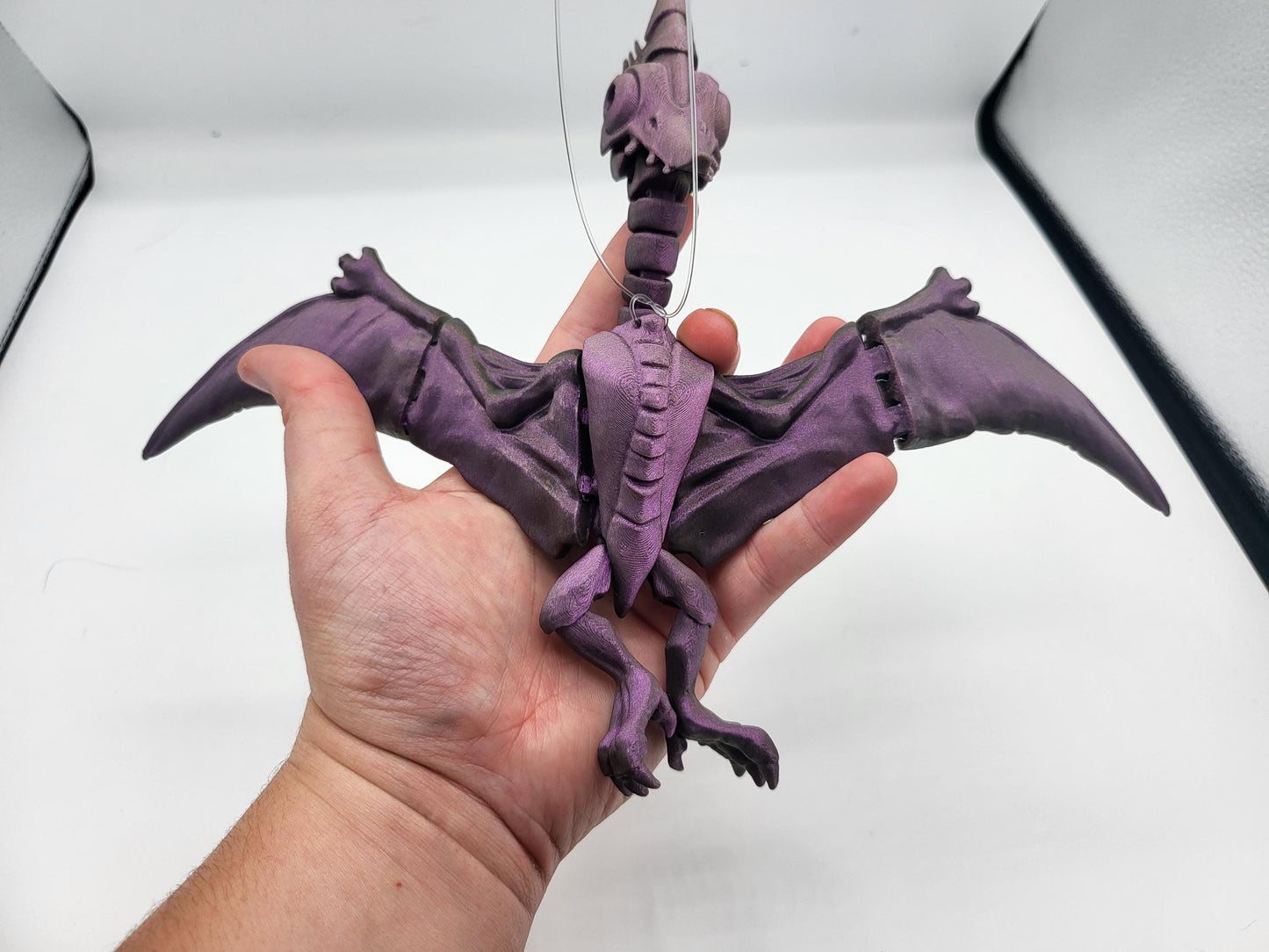 Pterodactyl Articulated Dinosaur 3D Print with Optional Holes to Hang Up