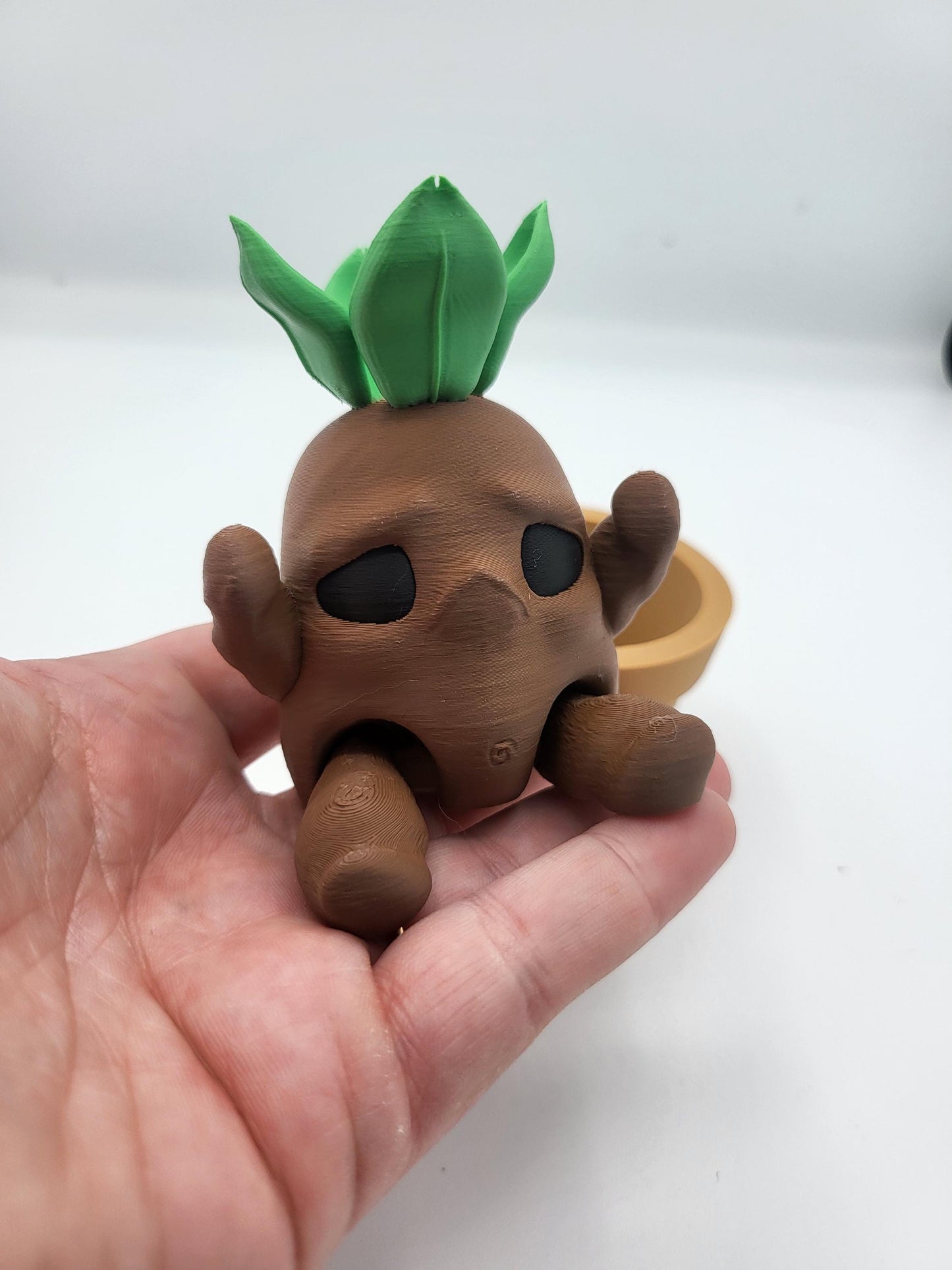 Potted Root Baby 3D Print Desk Decor