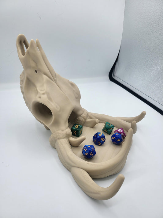 Deer Skull Large Dice Tower for Tabletop Gaming | 3D Print