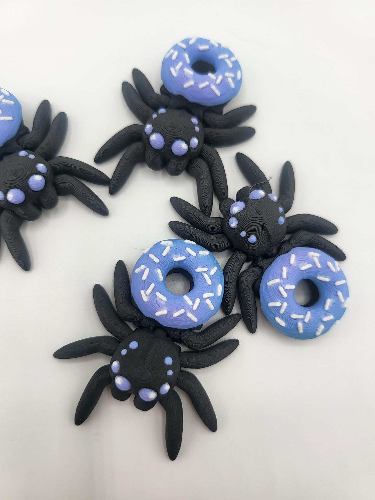 Tiny Cute Articulated Donut Spider 3D Print