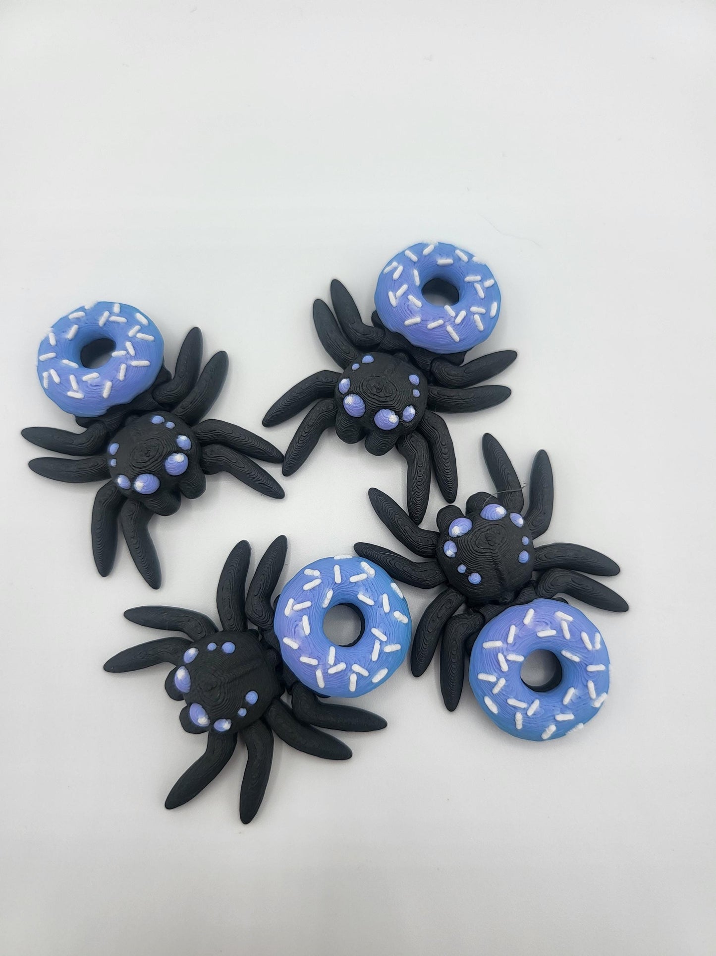 Tiny Cute Articulated Donut Spider 3D Print