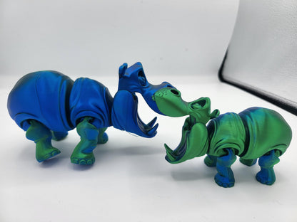 Silly Hippo Articulated 3D Print