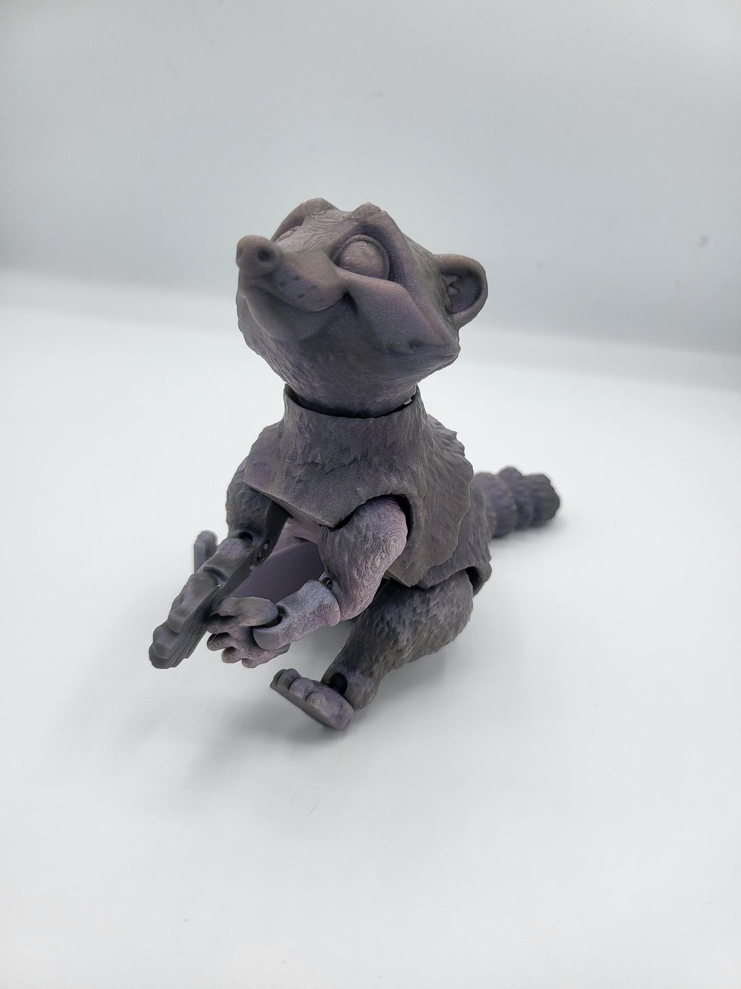 Cute Racoon Articulated Poseable 3D Print