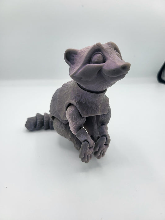 Cute Racoon Articulated Poseable 3D Print