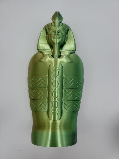 Spooky Halloween Mummy with Optional Sarcophagus Articulated 3D Print