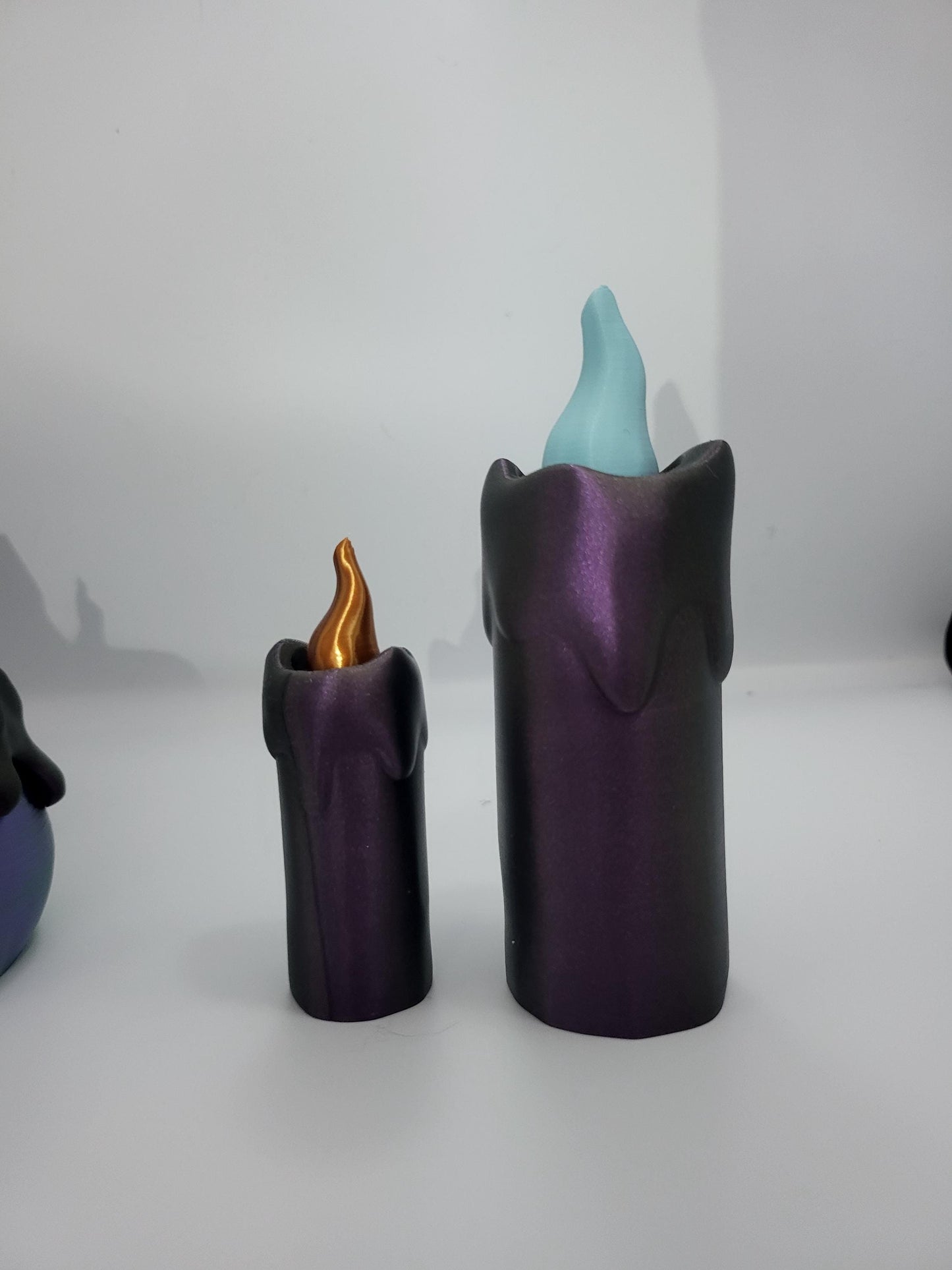 Spooky Halloween "Candle" Small Trinket Loot Containers Skull or Tall Candle Option 3D Print