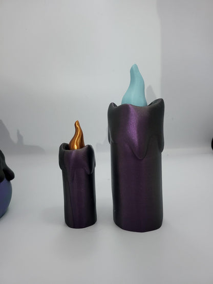 Spooky Halloween "Candle" Small Trinket Loot Containers Skull or Tall Candle Option 3D Print