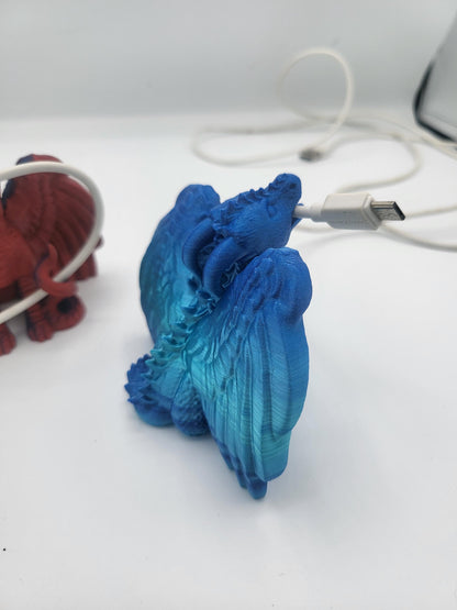 Dragon Phone Cord Holder 3D Print