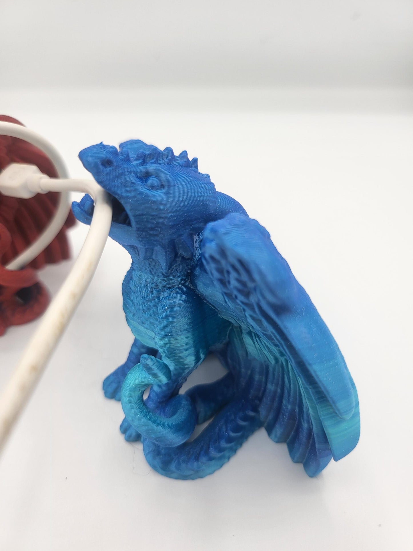 Dragon Phone Cord Holder 3D Print