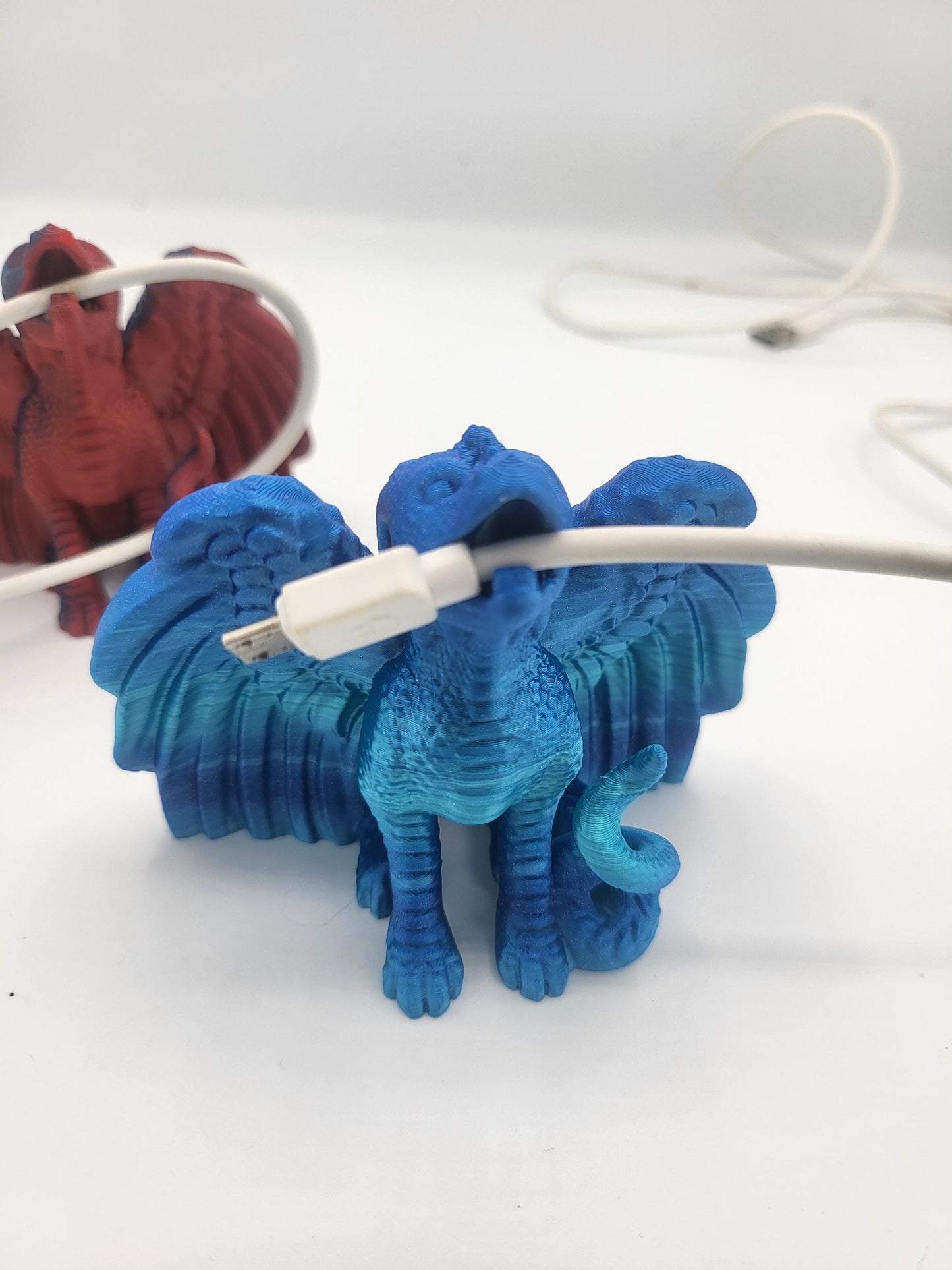 Dragon Phone Cord Holder 3D Print