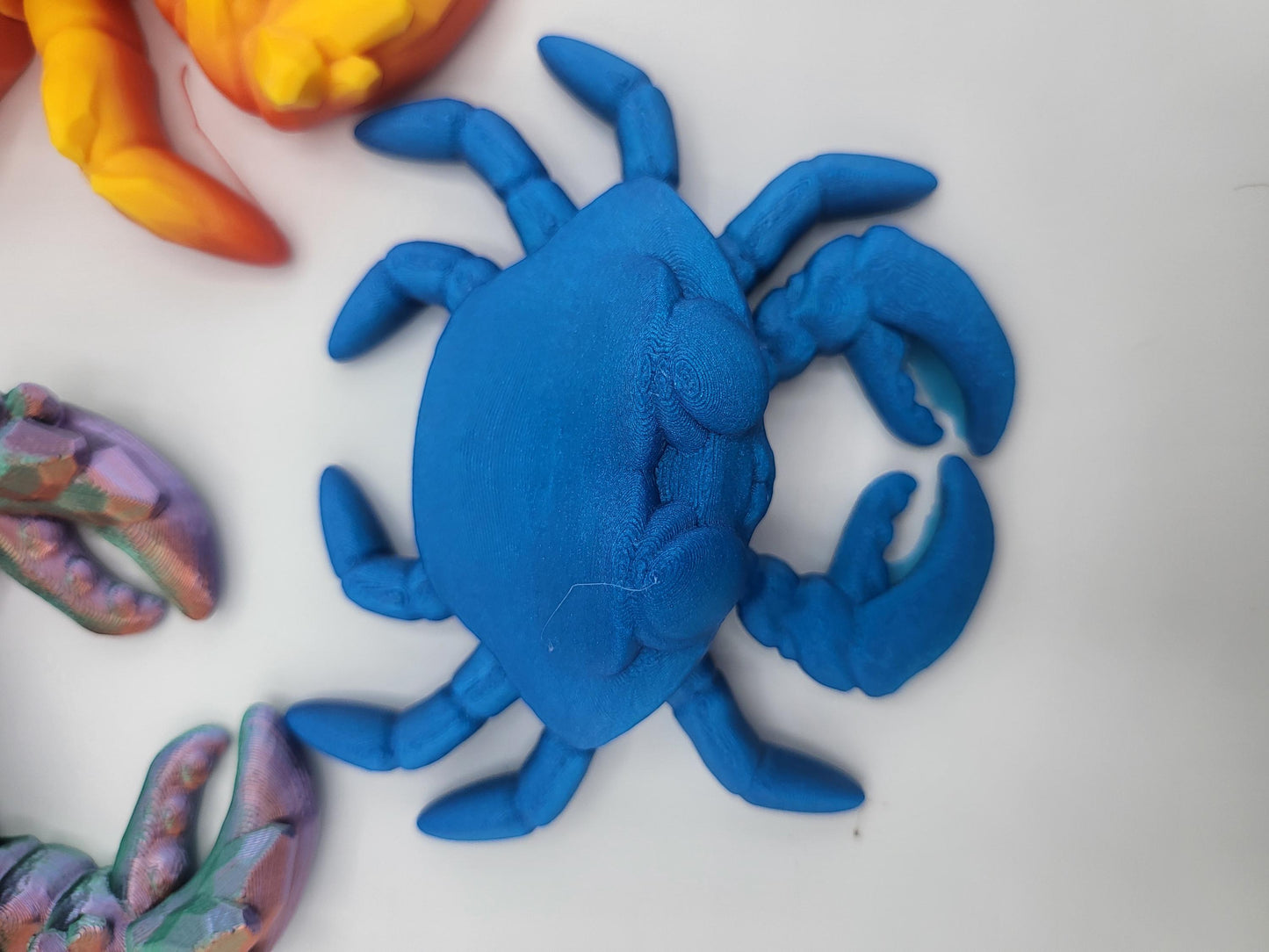 Cute Crab Flexi Regular or Crystal Crab 3D Print
