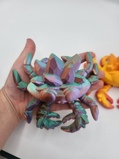 Cute Crab Flexi Regular or Crystal Crab 3D Print
