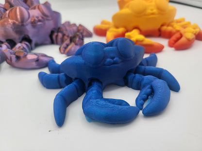 Cute Crab Flexi Regular or Crystal Crab 3D Print