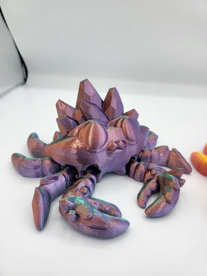 Cute Crab Flexi Regular or Crystal Crab 3D Print