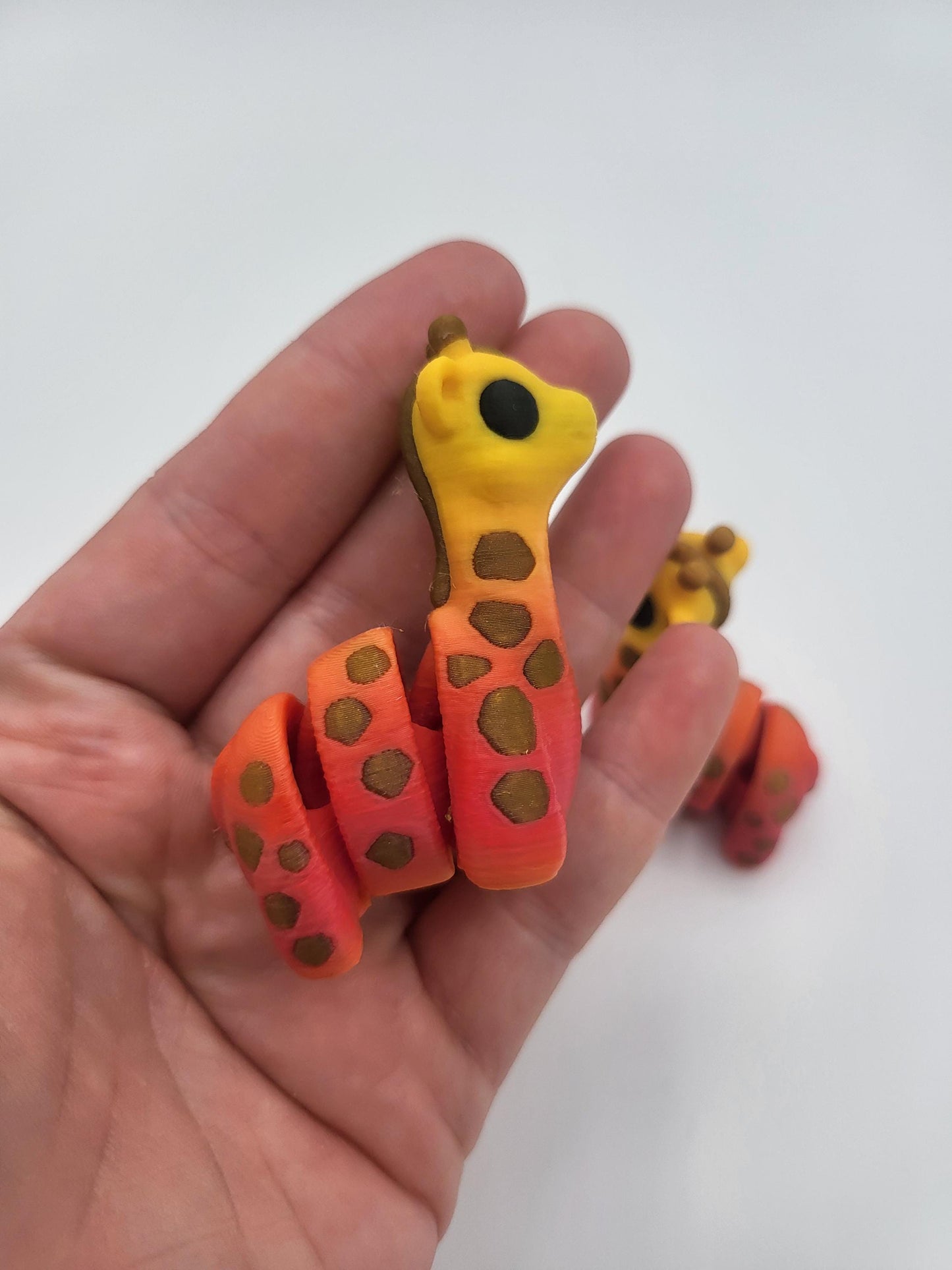 Baby Giraffe with Optional Keychain Articulated 3D Print