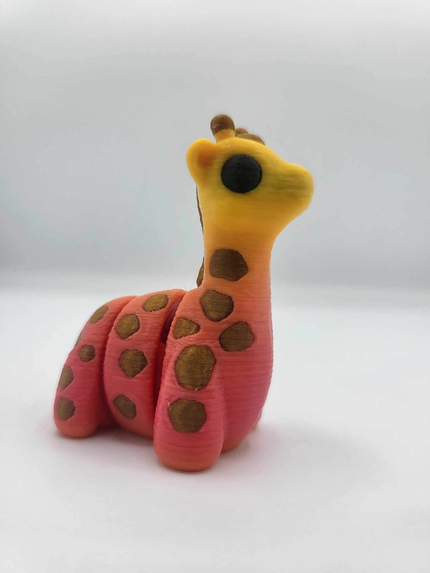 Baby Giraffe with Optional Keychain Articulated 3D Print