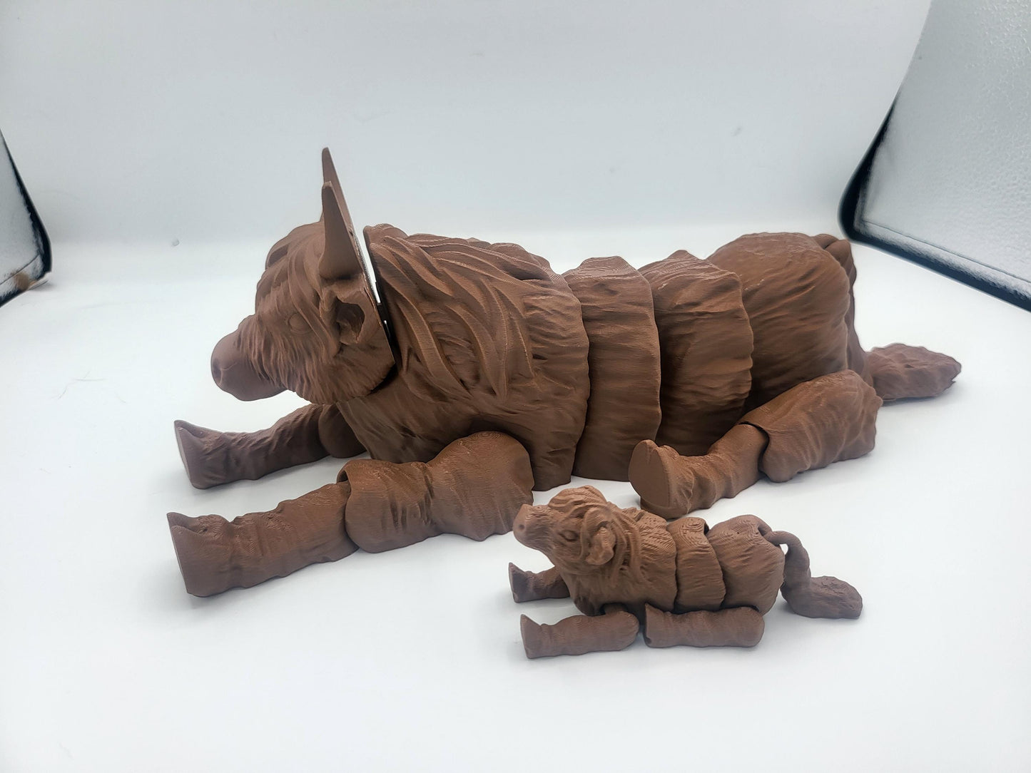 Highland Cow Articulated Flexi Regular or Baby (or adorable pair) | 3D Print