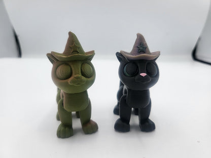Witchy Cat Halloween Flexi 3D Print