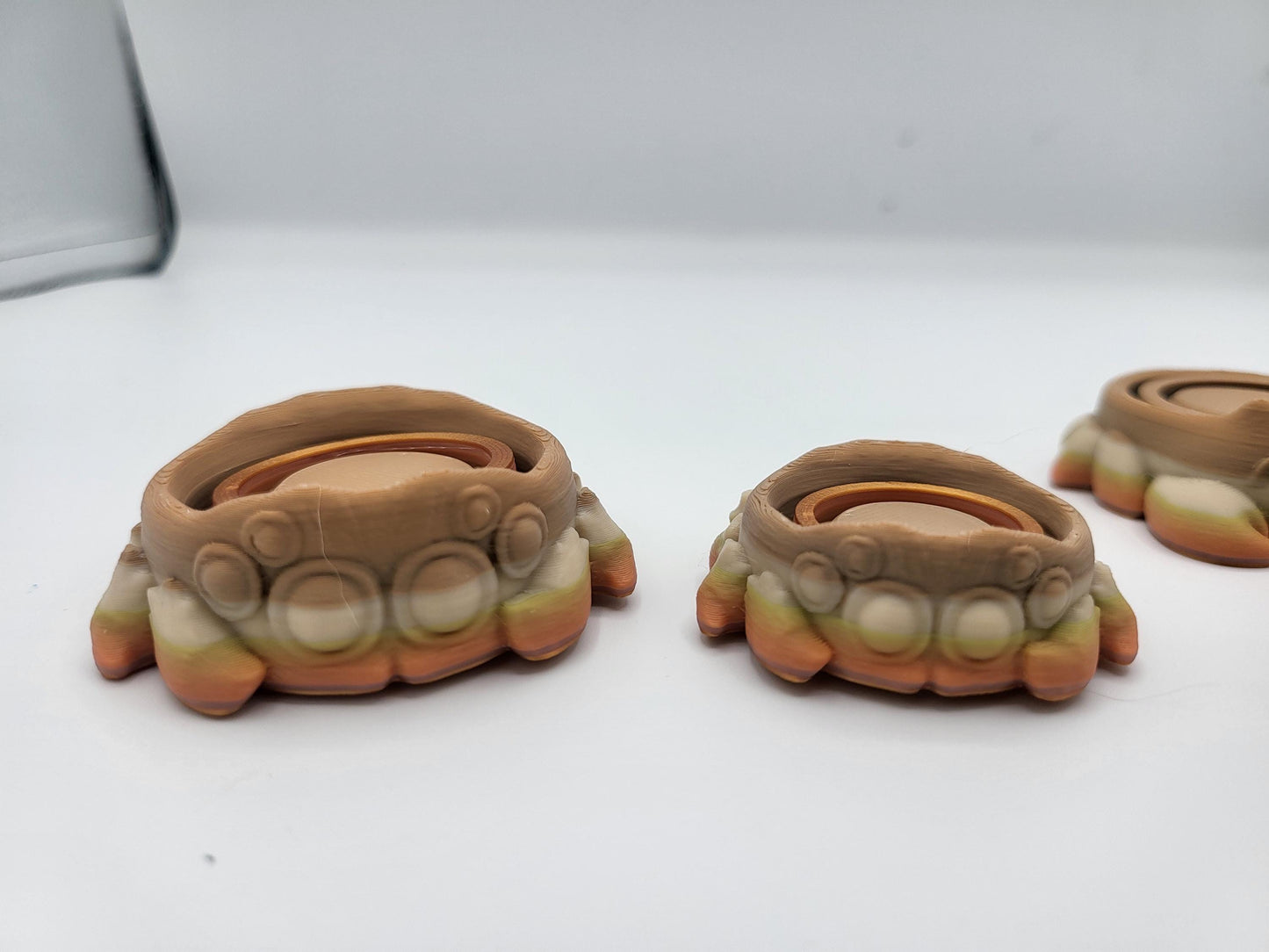 Frog, Spider, or Crab Gyro Style Fidget - Regular or Smaller Keychain Version - 3D Print