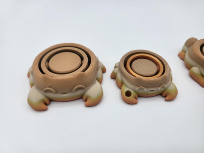 Frog, Spider, or Crab Gyro Style Fidget - Regular or Smaller Keychain Version - 3D Print