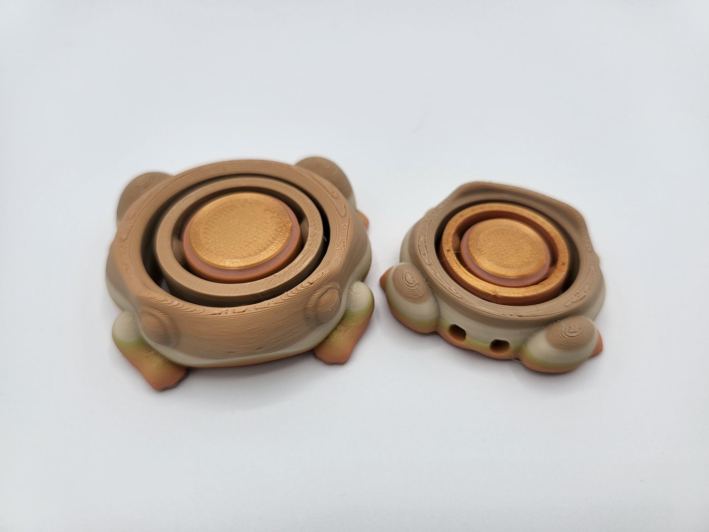 Frog, Spider, or Crab Gyro Style Fidget - Regular or Smaller Keychain Version - 3D Print