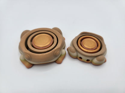 Frog, Spider, or Crab Gyro Style Fidget - Regular or Smaller Keychain Version - 3D Print