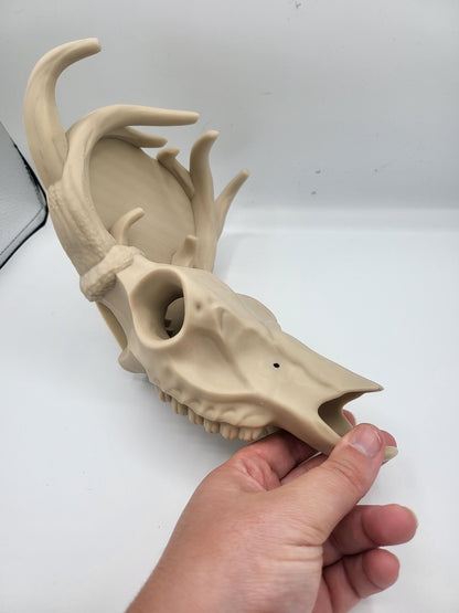 Deer Skull Large Dice Tower for Tabletop Gaming | 3D Print