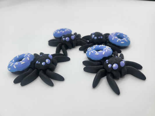 Tiny Cute Articulated Donut Spider 3D Print